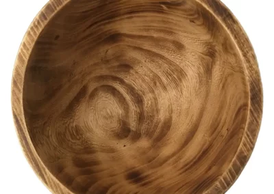 Flat Edge Large Wooden Bowl