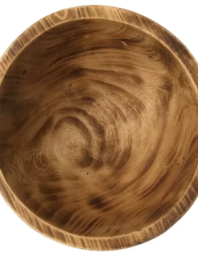 Flat Edge Large Wooden Bowl