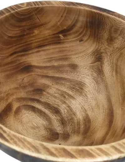 Flat Edge Large Wooden Bowl