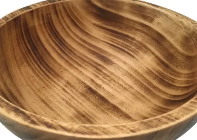 Flat Edge Medium Wooden Bowl