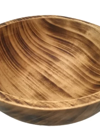 Flat Edge Medium Wooden Bowl