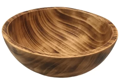 Flat Edge Medium Wooden Bowl