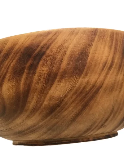 Flat Edge Medium Wooden Bowl