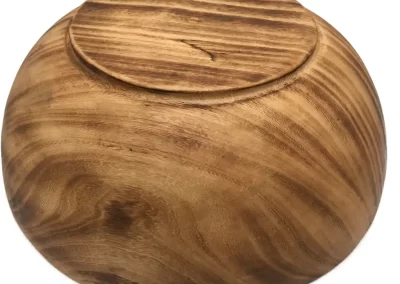 Flat Edge Medium Wooden Bowl