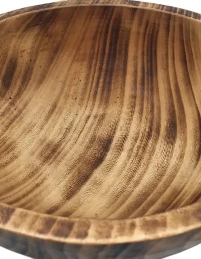 Flat Edge Medium Wooden Bowl