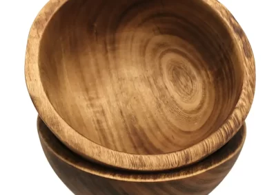 Flat Edge Small Wooden Bowl