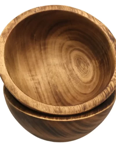 Flat Edge Small Wooden Bowl