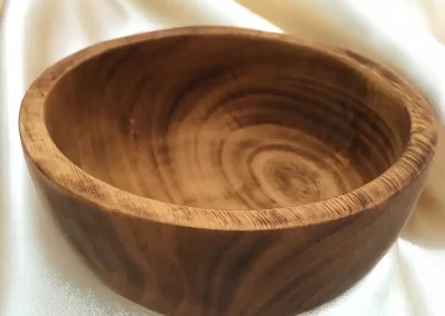 Flat Edge Small Wooden Bowl