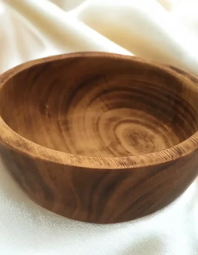 Flat Edge Small Wooden Bowl