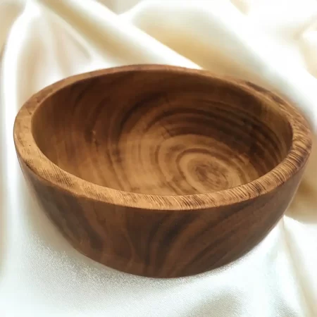 Flat Edge Small Wooden Bowl