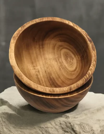 Flat Edge Small Wooden Bowl
