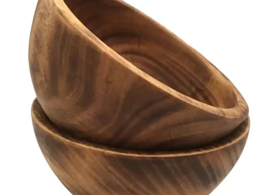 Flat Edge Small Wooden Bowl