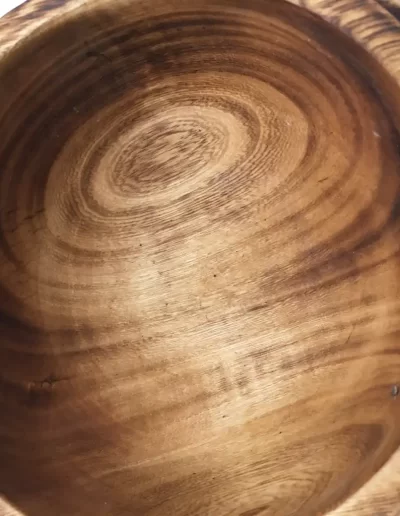 Flat Edge Small Wooden Bowl