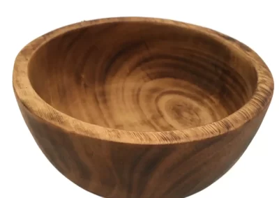 Flat Edge Small Wooden Bowl