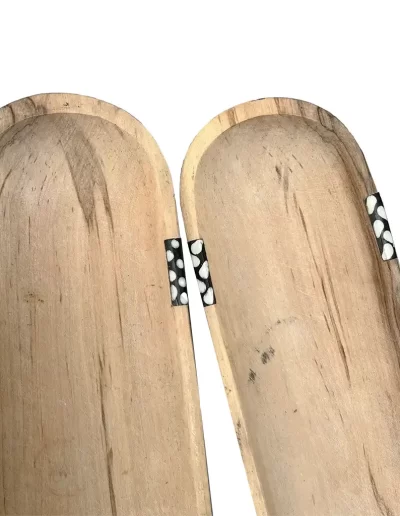 African Spots Long Wooden Tray