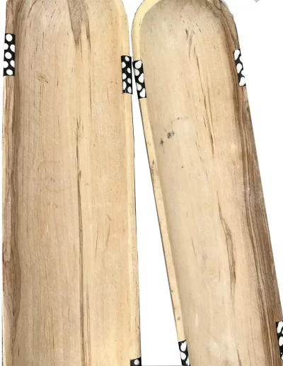 African Spots Long Wooden Tray