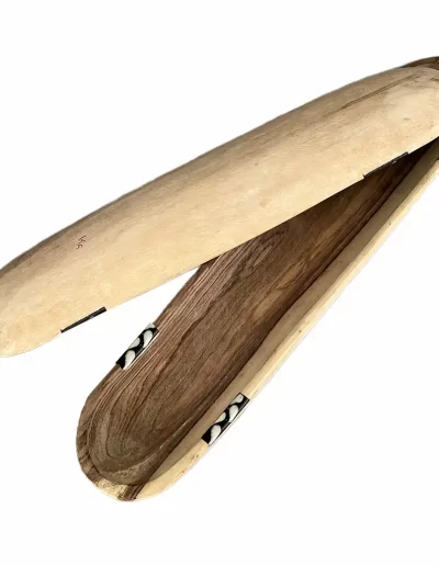 Spots Design Long Wooden Tray