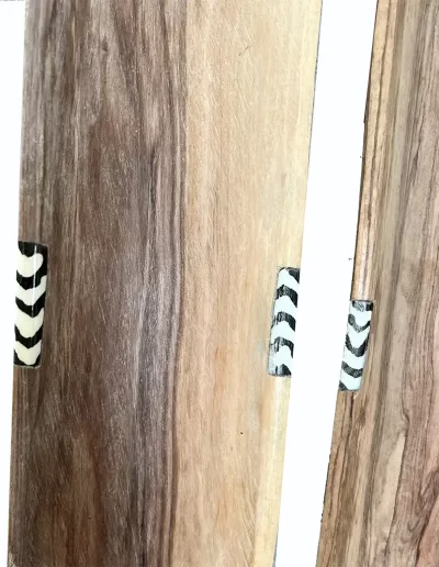 Stripes Design Long Wooden Tray