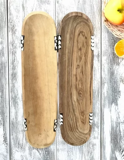 Spots Patterns Long Wooden Tray