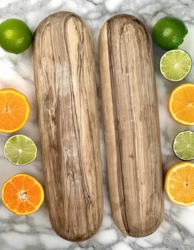 Stripes Patterns Long Wooden Tray