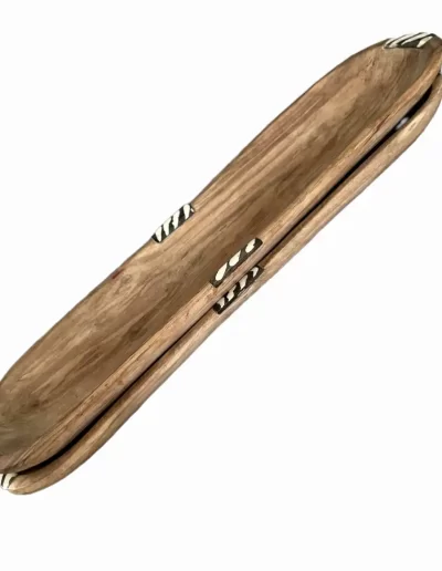 Stripes Patterns Long Wooden Tray