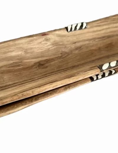 Stripes Patterns Long Wooden Tray