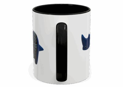 Colorful Handcrafted Rhino Accent Coffee Mug