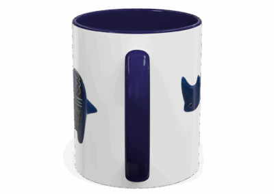Colorful Handcrafted Rhino Accent Coffee Mug
