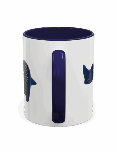 Colorful Handcrafted Rhino Accent Coffee Mug