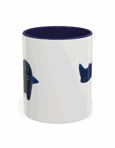 Colorful Handcrafted Rhino Accent Coffee Mug