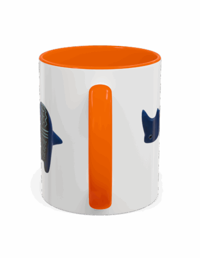 Colorful Handcrafted Rhino Accent Coffee Mug