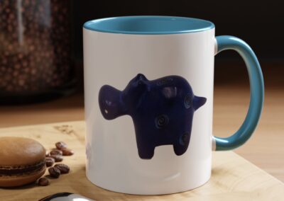 Hippo Ceramic Accent Coffee Mug