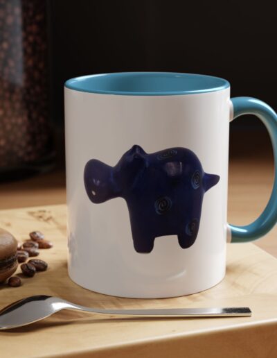 Hippo Ceramic Accent Coffee Mug