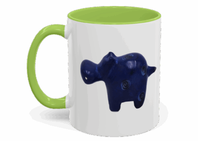 Hippo Ceramic Accent Coffee Mug