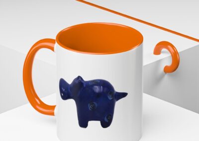 Hippo Ceramic Accent Coffee Mug