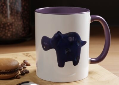 Hippo Ceramic Accent Coffee Mug