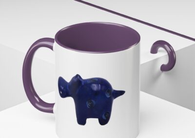 Hippo Ceramic Accent Coffee Mug