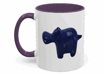 Hippo Ceramic Accent Coffee Mug