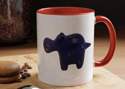 Hippo Ceramic Accent Coffee Mug