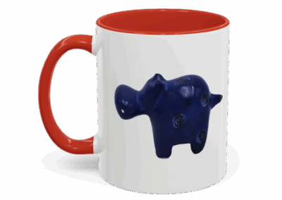 Hippo Ceramic Accent Coffee Mug