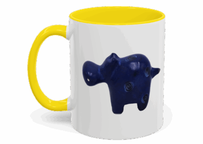Hippo Ceramic Accent Coffee Mug