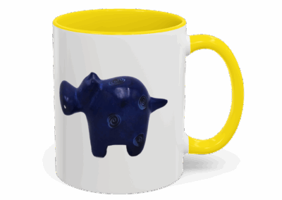 Hippo Ceramic Accent Coffee Mug