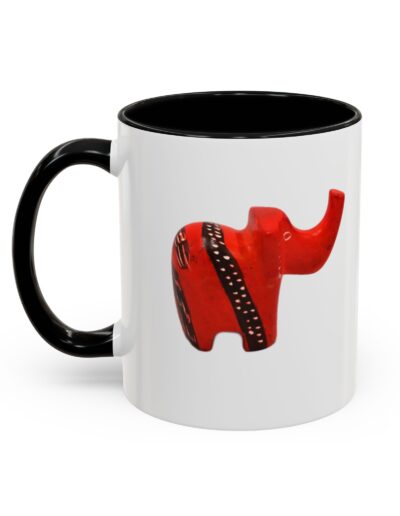 Red Elephant Accent Mug