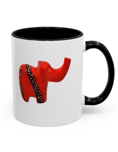 Red Elephant Accent Mug
