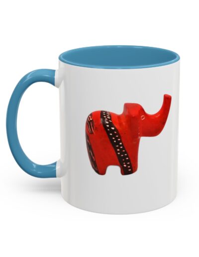 Red Elephant Accent Mug