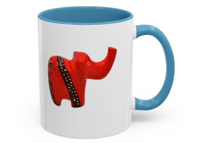 Red Elephant Accent Mug