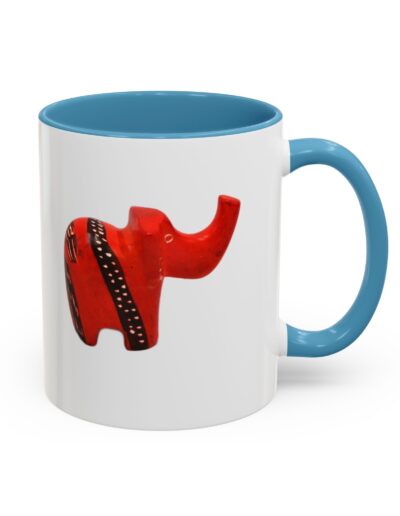 Red Elephant Accent Mug