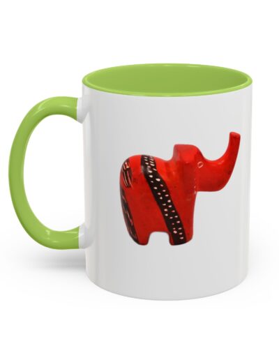 Red Elephant Accent Mug