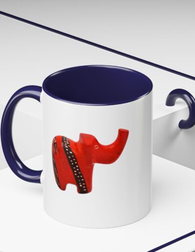 Red Elephant Accent Mug