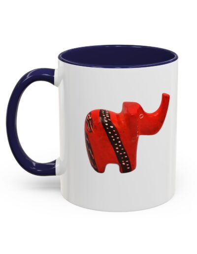Red Elephant Accent Mug